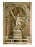 Buy Statue of St. Andrew, at the Base of the Four Pillars Supporting the Dome, 1629-40 at AllPosters.com