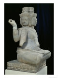 Sculpture of Brahma with Four Faces, from Batambang, Cambodia, Koh Ker Style, Mid 10th Century