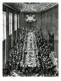 Great Meal in Germany, Engraved by Christian Engelbrecht Giclee Print