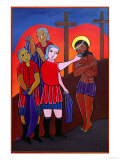 Jesus is Stripped of His Garments and Given Gall to Drink, No. 10 in 14 Stations of the Cross 2002