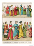 Buy Italian Dress, c.1300 at AllPosters.com