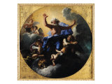 God the Father Carried by Angels