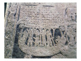 Buy Detail of a Picture Stone Depicting the Last Voyage of the Deceased, from the Isle of Gotland at AllPosters.com