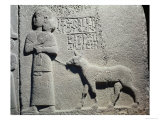 Relief Depicting Queen Tuwarissa, Wife of King Araras, Carrying Her Youngest Child, Neo-Hittite