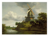 Buy Windmill by a River at AllPosters.com