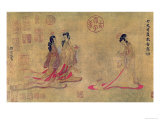 Court Instructress Writing Admonitions, The Admonitions of the Instructress to the Court Ladies Giclee Print