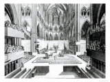 Coronation of James II at the Collegiate Church of St. Peter, Westminster