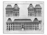 Elevation of the Hopital Des Enfants Trouves, Engraved by Pierre Patte Giclee Print