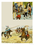 Knights Jousting Giclee Print