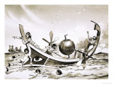 Unidentified Egyptian Experimental Boat with Steam-Powered Paddles