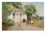 Feeding the Hens, 1894