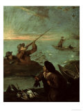 Buy Hunters Shooting at Ducks at AllPosters.com