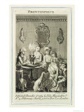 Father Reading to His Family by Candlelight, Engraved by Thomas Cook
