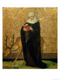 Female Saint with a Stag