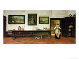 Interior of a Dining Hall, 1866 Giclee Print