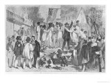 Buy Slave Auction at the South, from Harper's Weekly, 13th July 1861 at AllPosters.com
