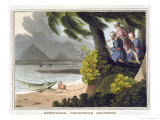 Buy Egyptians Crocodile Catching, Engraved by Matthew Dubourg at AllPosters.com