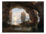 Buy Fisherman in a Grotto, Helgoland, 1850 at AllPosters.com