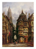 View in the Jewish Quarter, Frankfurt, 1877