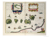Buy Map Showing the Molucca Islands Off Halmahera, 1640 at AllPosters.com