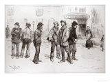 Unemployed of London: We've Got No Work to Do, The Illustrated London News, 1886