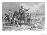 Buy Landing of the Pilgrims, 1620, Engraved by A. Bollett, from 'Harper's Monthly', 1857 at AllPosters.com