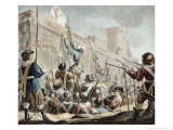 Buy Attack on Boulogne-Sur-Mer, Engraved by Jean Baptiste Morret at AllPosters.com