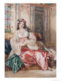 Buy Lady Seated in an Ottoman Interior Wearing Turkish Dress, 1832 at AllPosters.com
