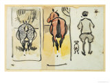 Buy Page from a Scrapbook Containing 43 Sketches at AllPosters.com