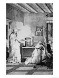 Almighty God - My Mother, from The Monk Engraved by Victor Edouard LEpine