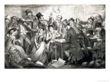The Boy Gambles His Money, Plate 2 of The Drunkards Children, 1848