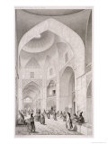 Cloth Market, in Isfahan, from Voyage Pittoresque of Persia, Engraved by Claude Sauvageot