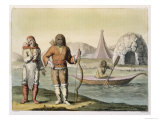 Buy Eskimos at Hudson Bay, Le Costume Ancien ou Moderne, Vol.I, Plate 23 at AllPosters.com