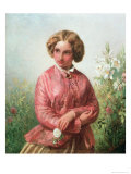 Buy Portrait of a Young Girl with a Rose at AllPosters.com