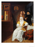 Buy Doctor Visiting a Young Lady in a Bedroom at AllPosters.com