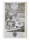 Eye of God Watches Harvest, The Principles of Philosophy Le Grand, Engraved Michiel Van Der Gucht