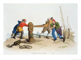 Buy Fishermen at a Capstan, from Costume of Great Britain, Published by William Miller, 1805 at AllPosters.com