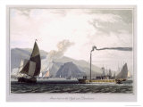 Buy Steam Boat on the Clyde Near Dumbarton, c.1829 at AllPosters.com