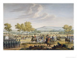 Buy Imperial Guard Manoeuvring in the Presence of the Two Emperors, Tilsit, 1807, Engraved Bovinet at AllPosters.com