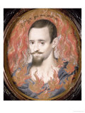 Unknown Man with Flame Background
