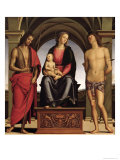 Buy Madonna and Child with St. John the Baptist and St. Sebastian, 1493 at AllPosters.com