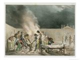 Buy Cemetery of Bourg Ste. Esprit, Engraved by Francois Alexandre Villain at AllPosters.com