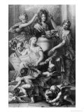 Buy Frontispiece For the French Academy Dictionary, Engraved by Gerard Edelinck at AllPosters.com
