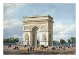 Buy Arc de Triomphe and the Place de l'Etoile, Promenades Dans Paris et Ses Environs, c.1840 at AllPosters.com