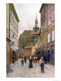 Buy Kozna Ulicka, Prague, Illustration from 'stara Praha at AllPosters.com