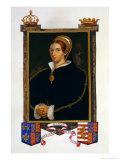 Buy Portrait of Mary Tudor, from Memoirs of the Court of Queen Elizabeth, Published in 1825 at AllPosters.com