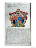 Coat of Arms of Prince Grigory Alexandrovich Potemkin