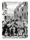 The Barricade, Illustration from Les Miserables by Victor Hugo