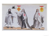 Buy Knights of Calatrava in War and Ceremonail Costume, c.1820 at AllPosters.com