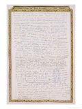 Buy Facsimile of a Letter from Elizabeth I to Francois de Valois, Duc D'Anjou and D'Alencon, c.1825 at AllPosters.com